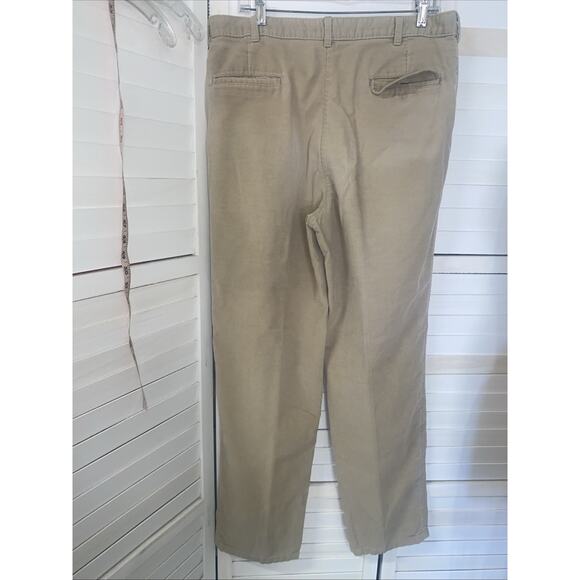 Vintage LL Bean Khaki Corduroy Pants Men’s Loose Chino Career Outdoor USA 36x34 - Picture 6 of 8